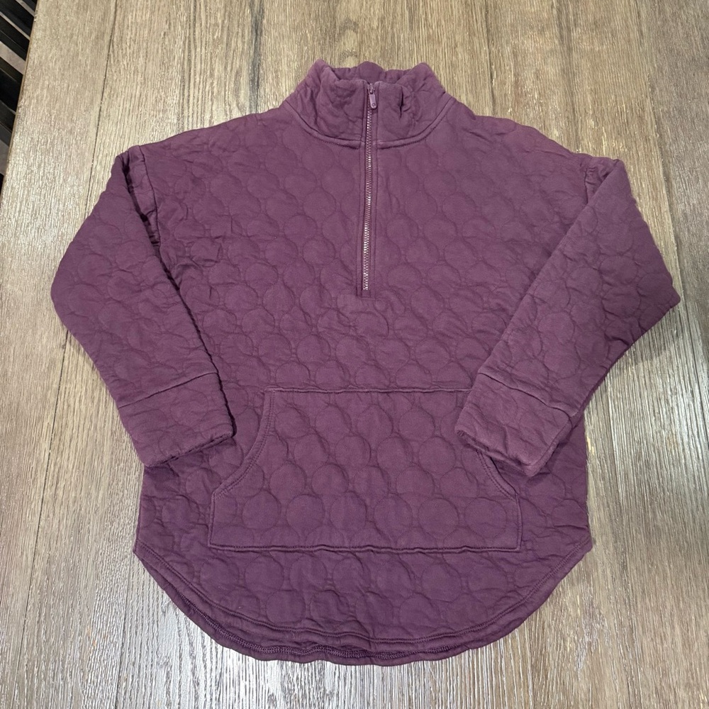 GAP Quilted Half-Zip Sweatshirt